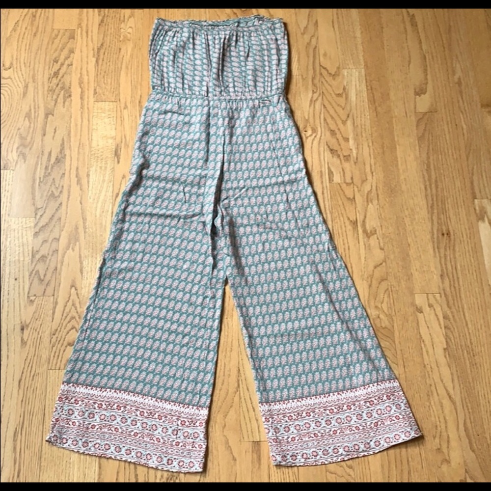 VICI Printed Strapless Jumpsuit - Picture 2 of 3